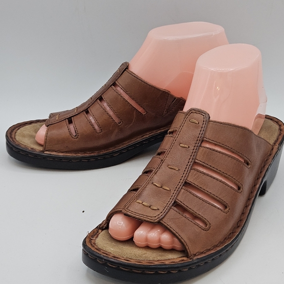 Dr Scholls Michelle 1.75" heel slipon open toe sandals size 7 - Picture 13 of 16